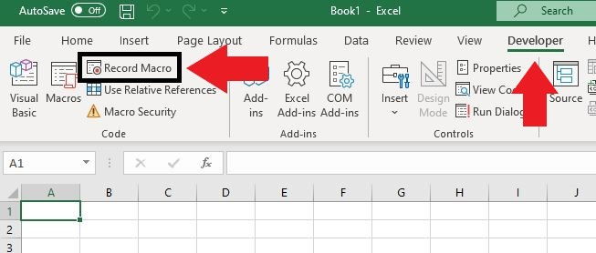 Excel Record Macro